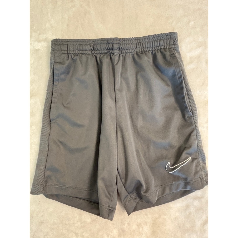 Nike Dri-FIT Mens Gray Athletic Training Gym Shorts Small Embroidered Swoosh